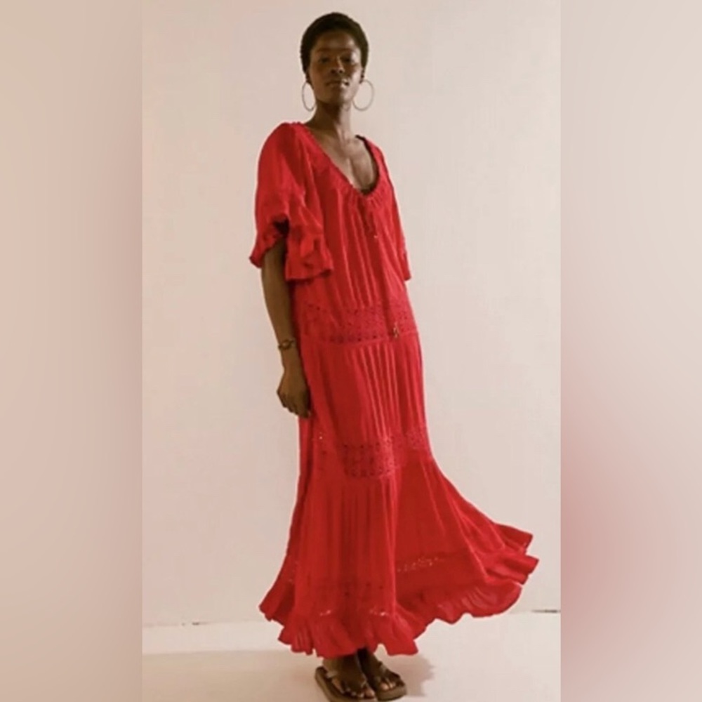 Free People Red Maxi Dress